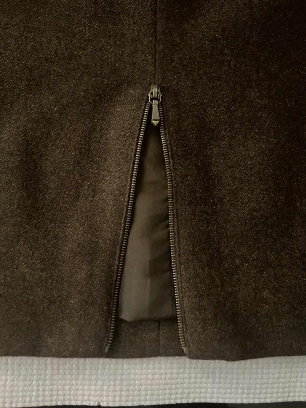 Chanel Brown Cashmere Skirt Autumn ‘99 Size 40